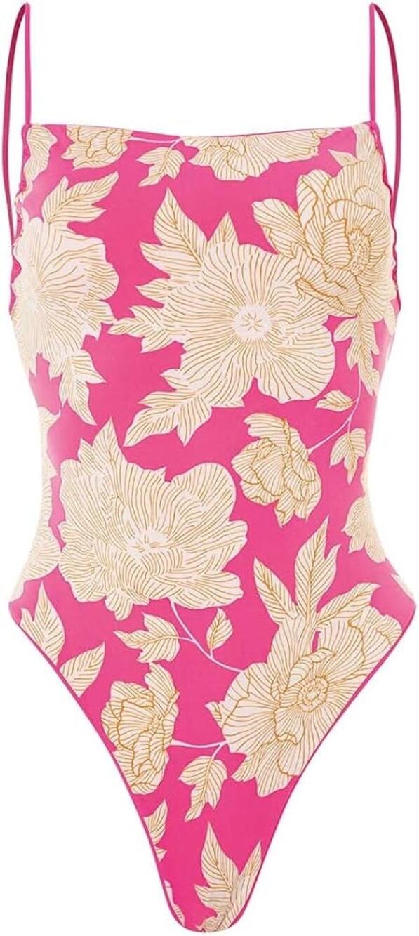 MAGII Radiant Pink Brittany Classic One Piece Cheeky Cut Sz Small